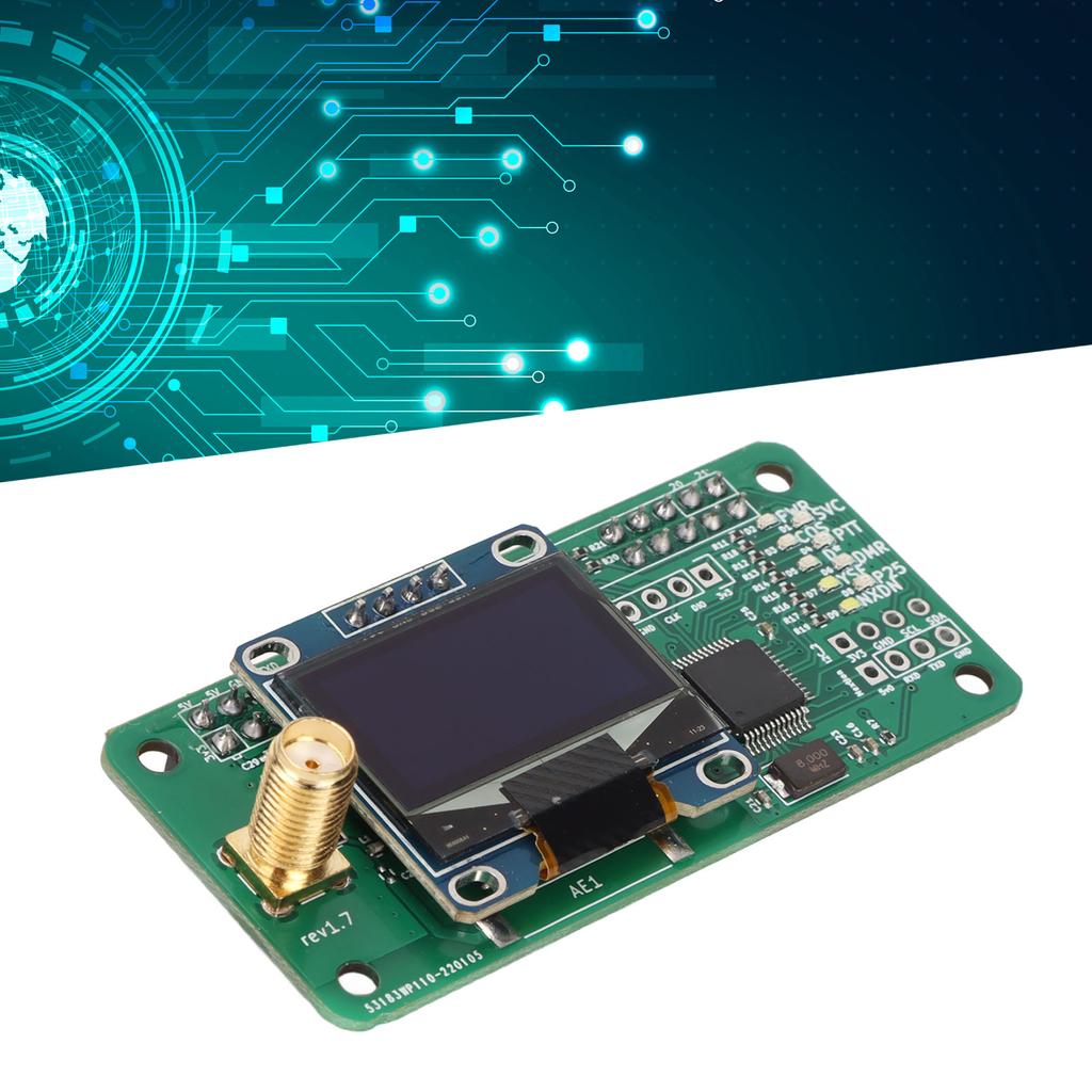 UHF VHF UV MMDVM Hotspot Module Kit SMA Interface LED Display Hotspot Board with Antenna