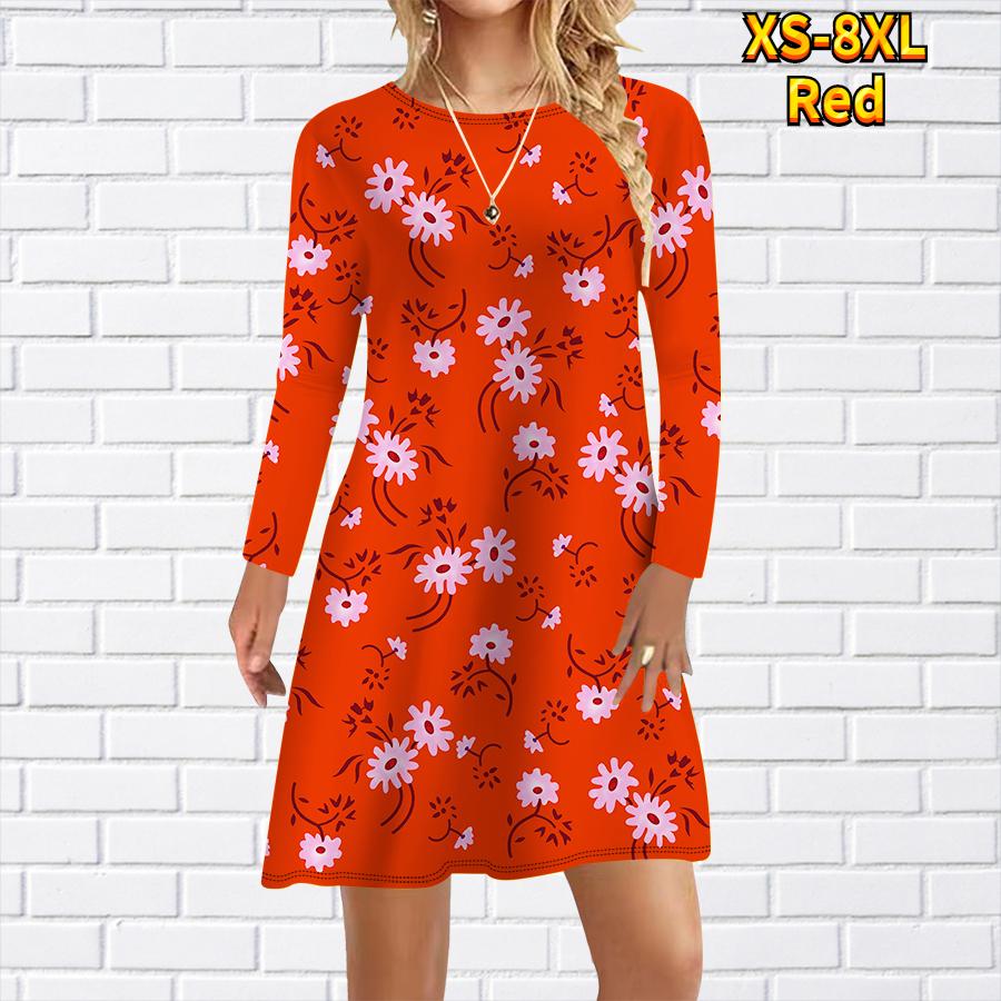 Женское повседневное платье с принтом Plumeria Rubra — фото 3