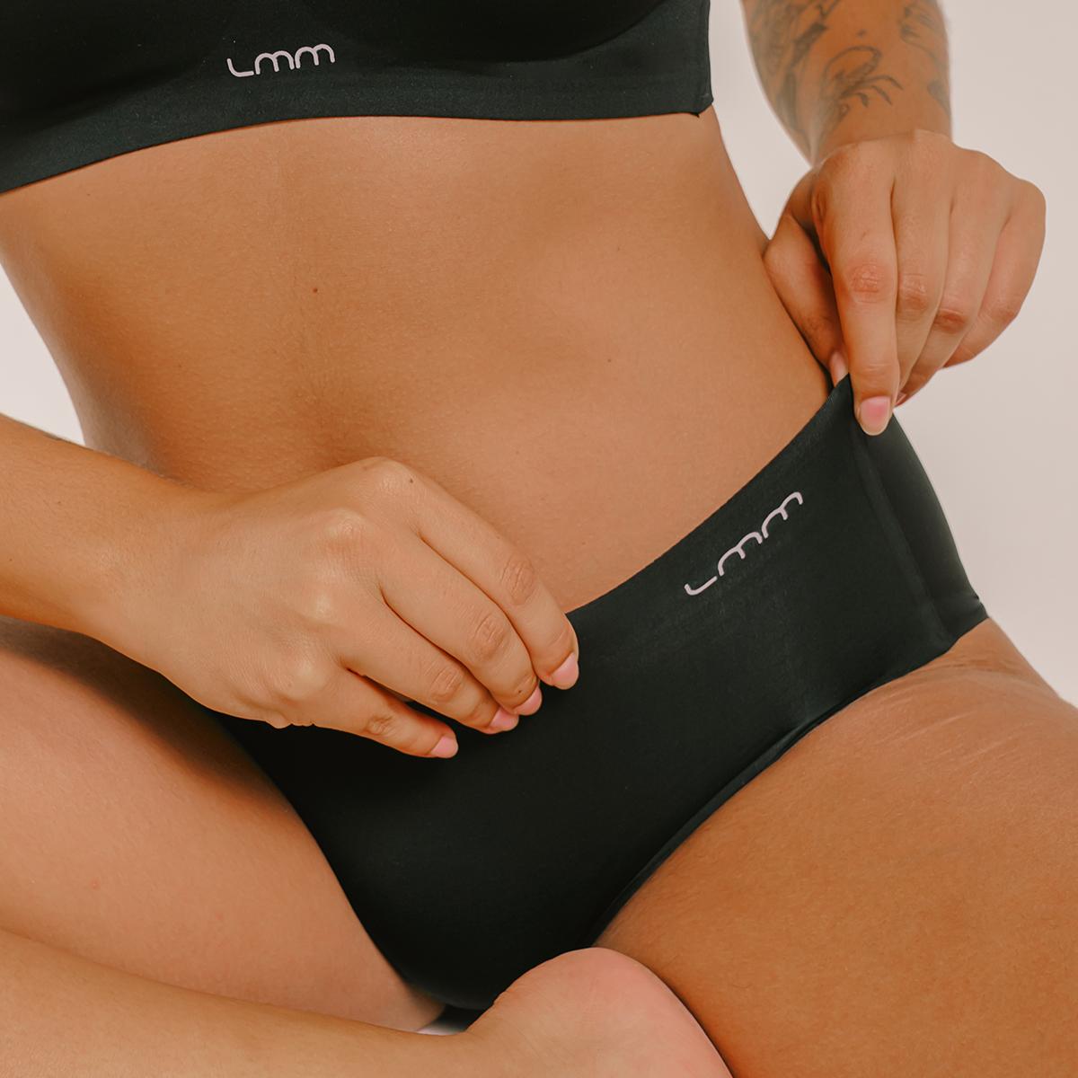 

[LMM] S~6XL 50Эластичные бесшовные трусики. Black - XL