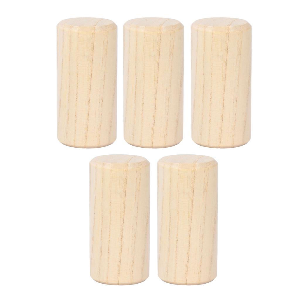 5Pcs Hand Maracas Kids Wooden Percussion Rattles Music Shakers Musical Percussion Instruments