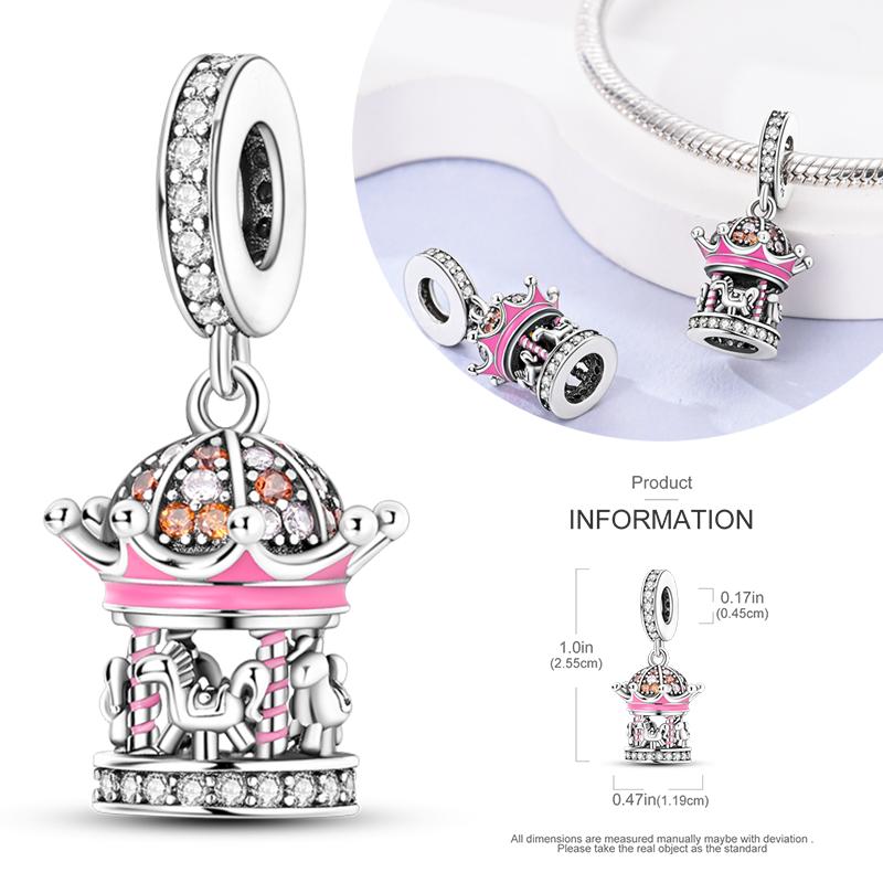 Copper Charms Beads Perfume Animal Butterfly Pendants Fit Original Bracelet Diy Jewelry