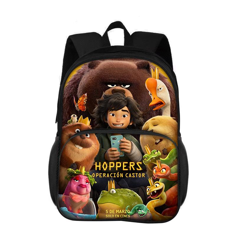 Reisrugzak Kinderen Grote Capaciteit Rugzak Cartoon Film Studenten Schooltassen voor Meisjes Jongens Cartoon Hoppers Boekentas