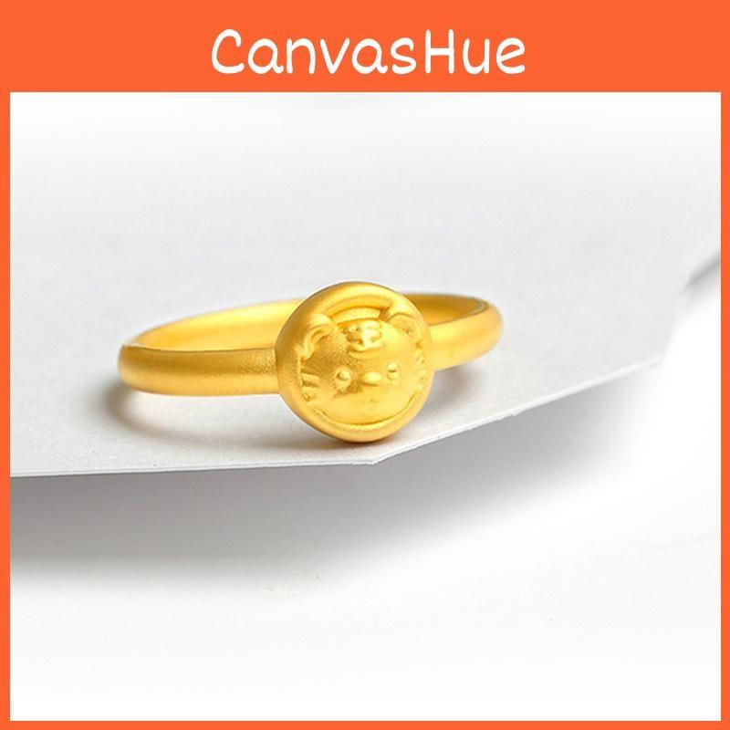 Goldplated Brass Adorable Cartoon Tiger Ring Perfect For Zodiac Gifts And Occasions Special