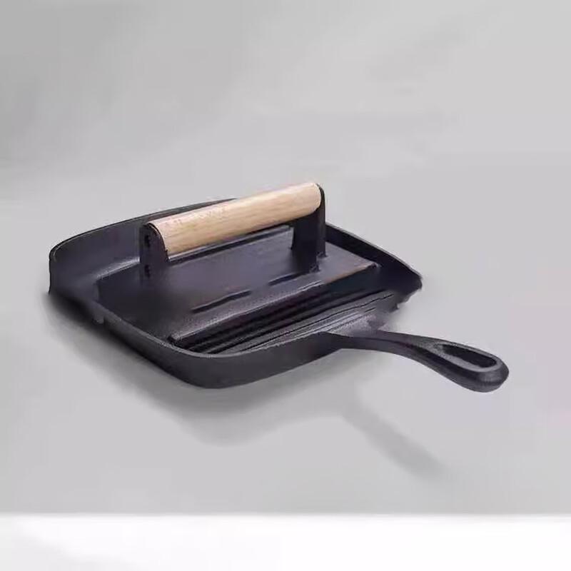 Lilang Cast Iron Striped Steak Frying Pan