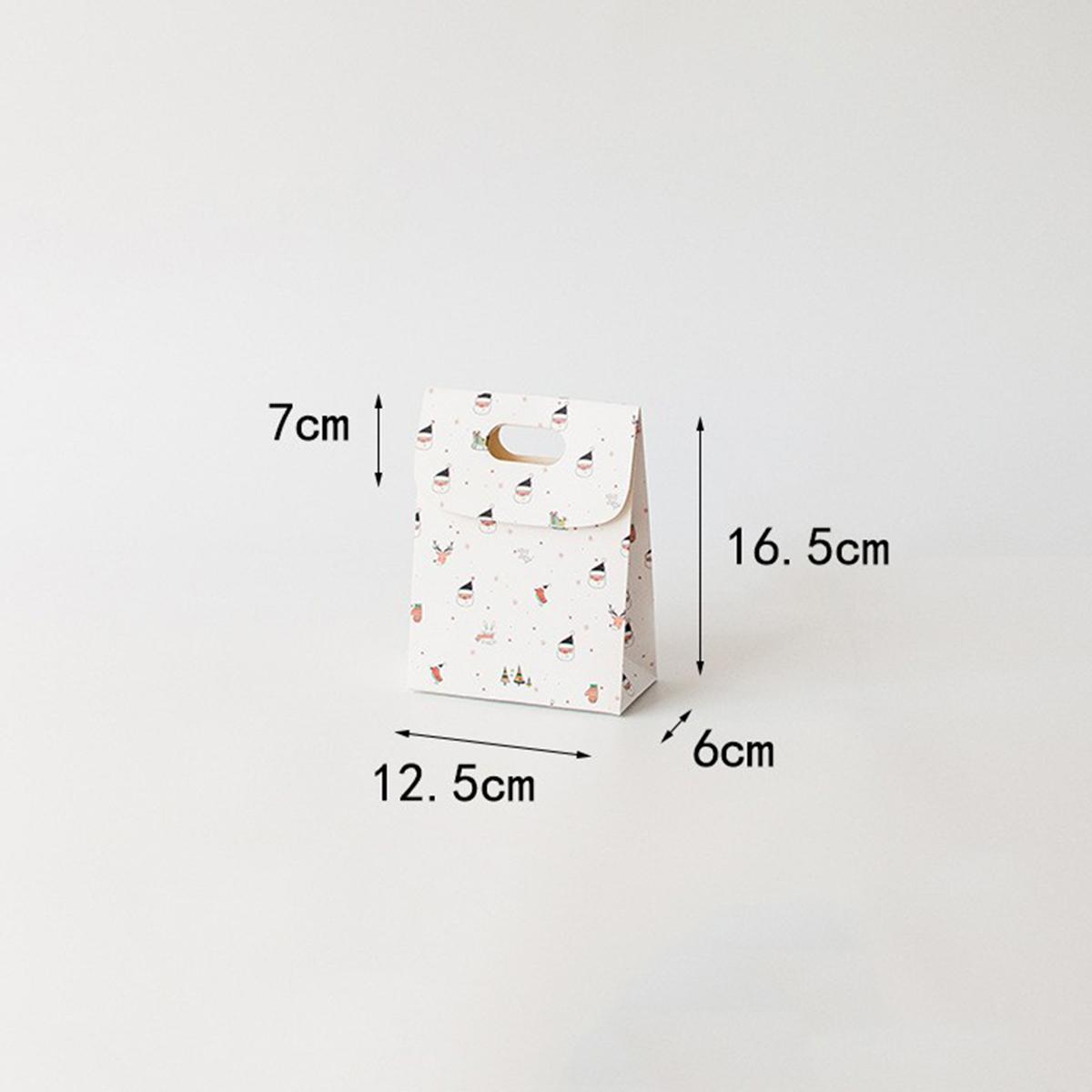 

5 шт. Рождественская подарочная коробка большой вместимости, коробка для конфет, подарочный пакет для конфет, портативная откидная коробка-компаньон, праздничные принадлежности Other&Other