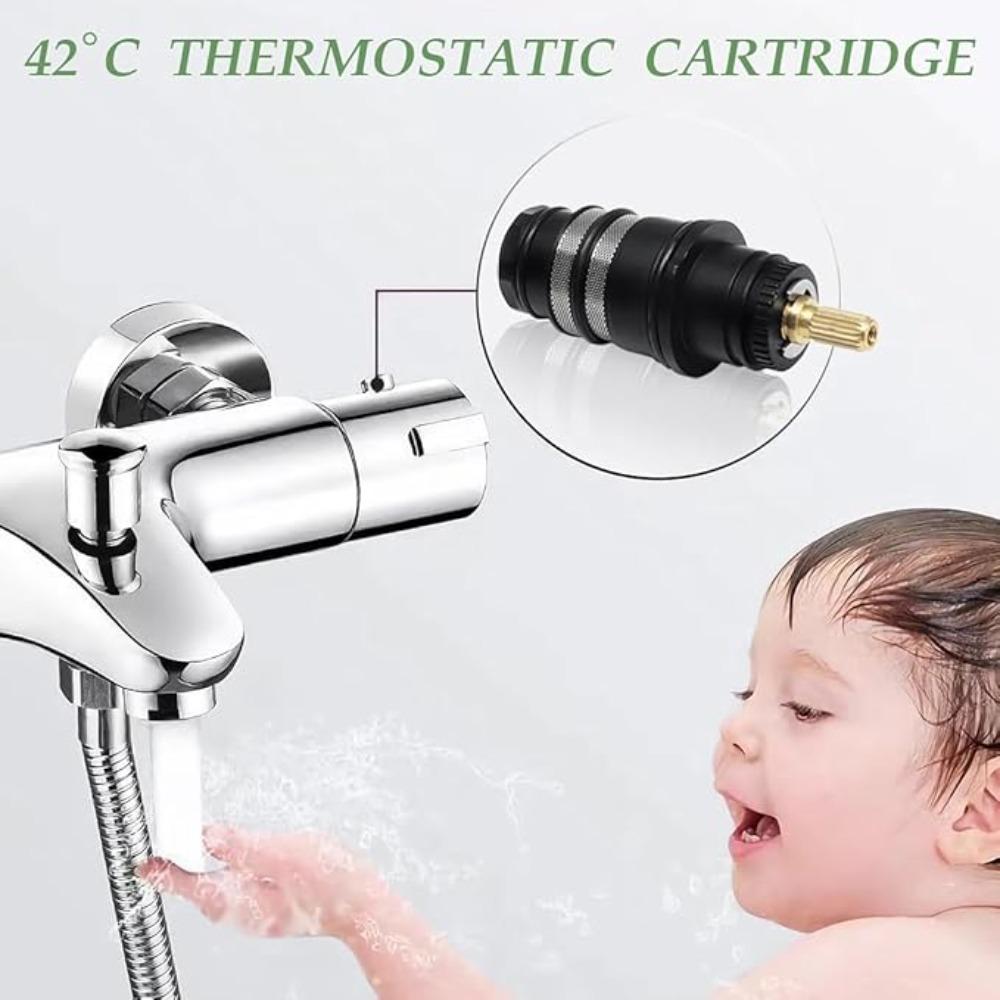 Brass Thermostatic Mixing Valve Standard Bathroom Accessories Replacement Thermostatic Cartridge Valve for Mixer Faucet