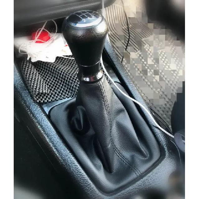 Leather / ABS Car Gear Shift Knob For Peugeot 206 406 Boot Dust Boot Cover Gaiter Collors 5 Speed Accessory