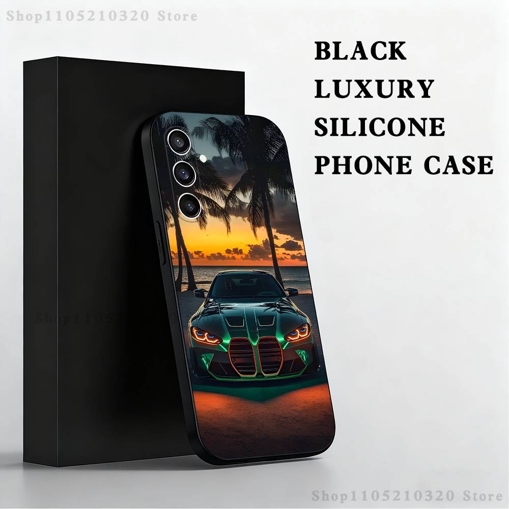 Super cool B-Bmw-ES car Phone Case  For Samsung S 25,24,23,22,30,21,10,9,Ultra,Plus,Lite,FE,4,5 G Black Soft Case