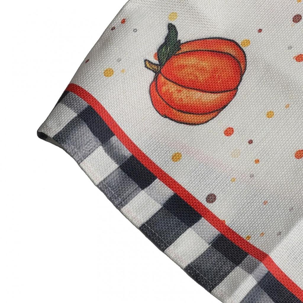 Pumpkin Maple Leaf Table Runner Autumn Tablecloth Fall Table Runner
