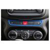 For Jeep Renegade 15 16 17 Glossy Blue Emergency Light Switch Frame Trim 1pcs