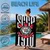 Football Club Emblem Beach Towel, Microfiber Beach Towel, Perfect For Pool, Beach, Travel, Home Decor Beach Party Fan gifts