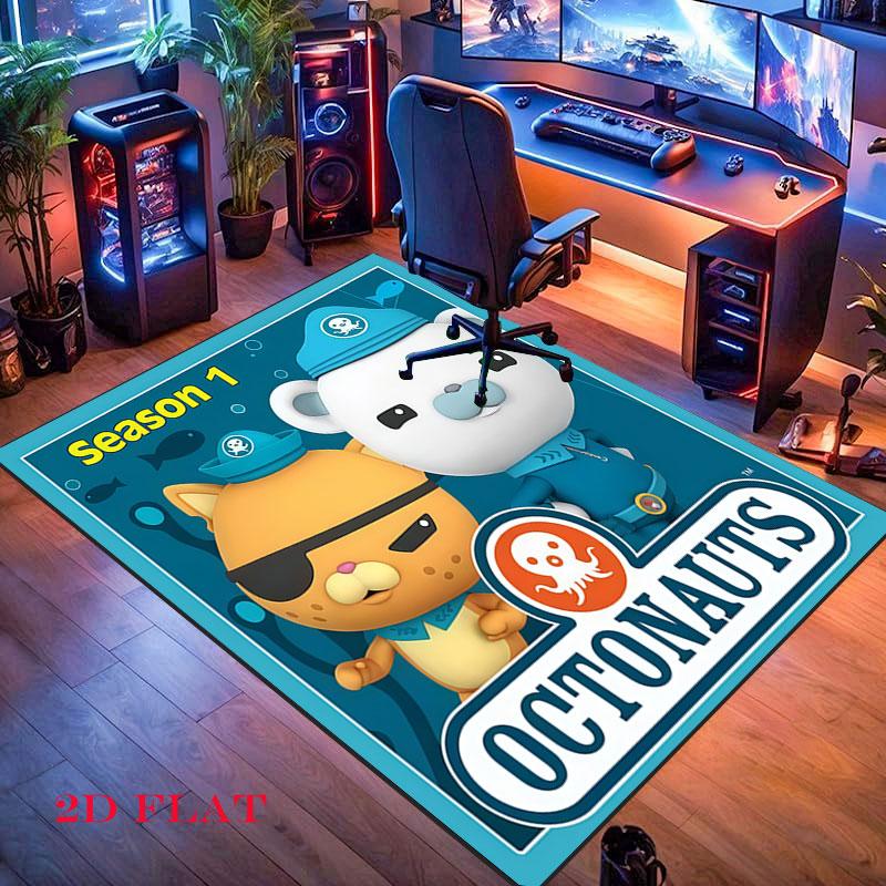 Octonauts History Carpet Rug for Living Room Bedroom Home Sofa Decoration,Kids play Nonslip Floor Mat