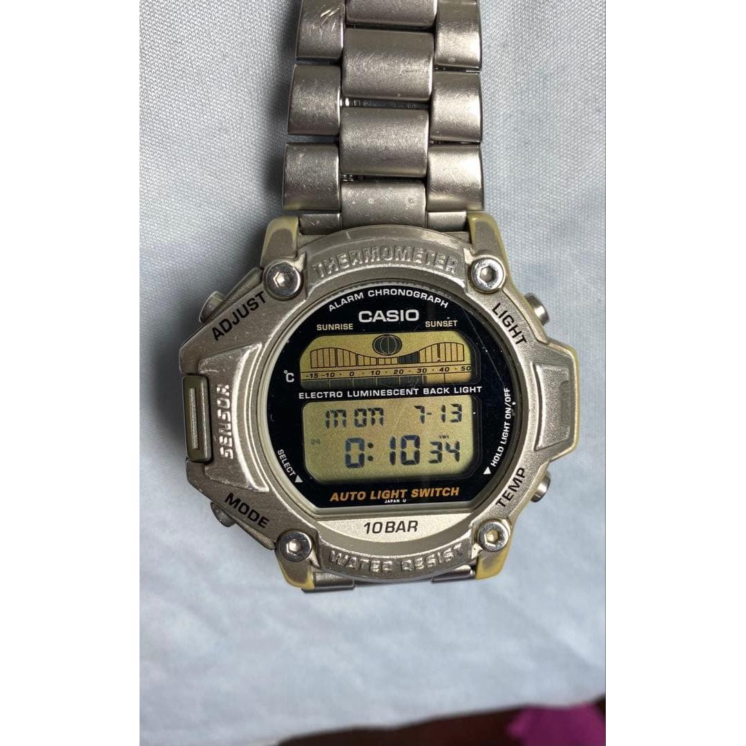 Used CASIO PRO TREK PRT-110 Digital Watch