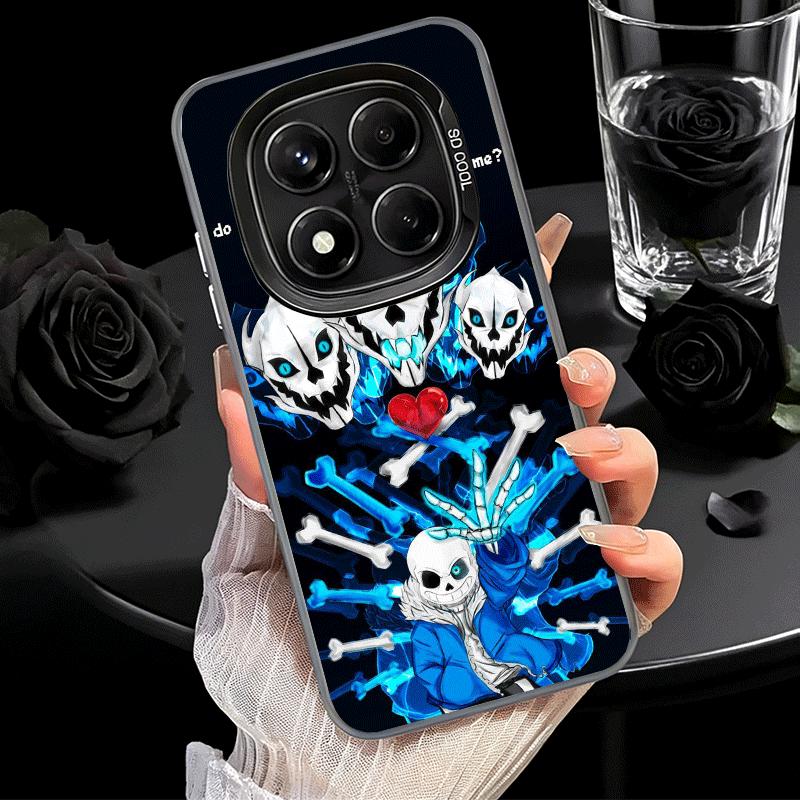 U-Undertale S-Sans Weiche Handyhülle für Xiaomi Redmi Note 13 14 15 Pro Plus 12S 12 11S 11 11T 10S 10 Stoßfeste Abdeckung Rückschale