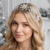 Sparkling Floral Bridal Tiaras Exquisite Women Hair Hoop Pageant Diadem Headband  Gifts