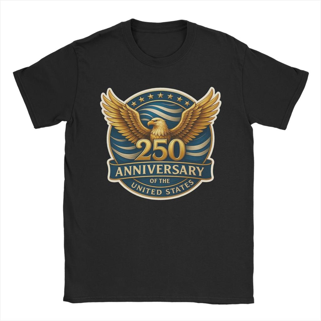 250 Years American Anniversary Accessories Unisex T Shirt Cotton Tee Graphic Printing Tops Tshirt