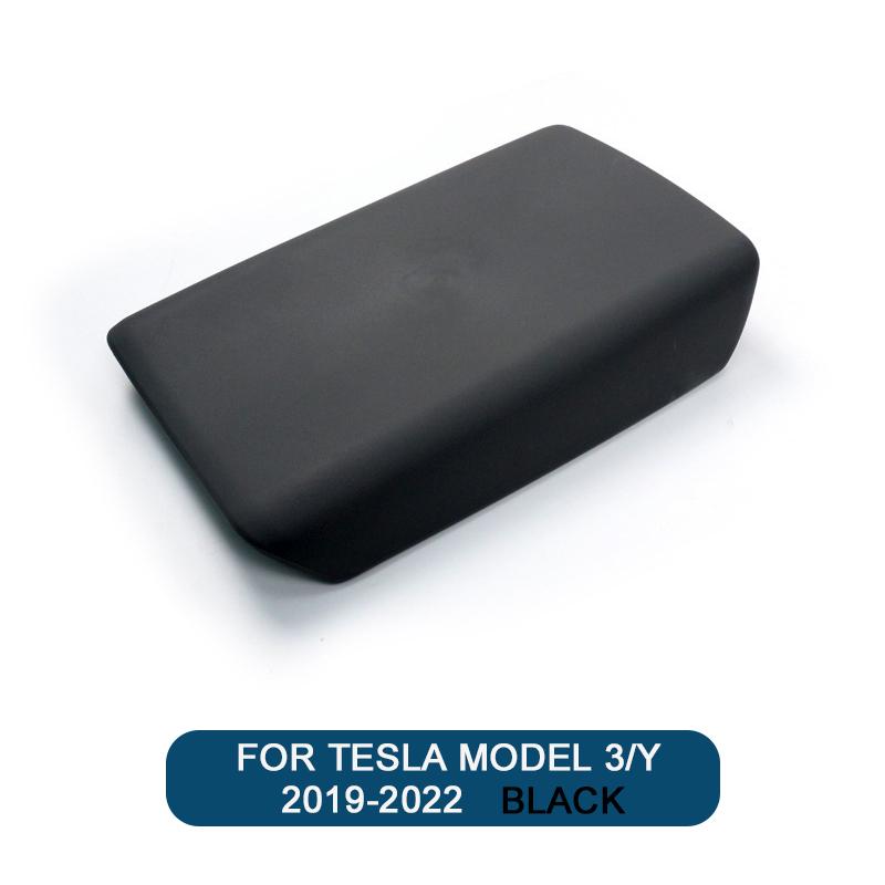 For Tesla Model 3/Y 2019-2025 Car Central Armrest Box Pad For Tesla Model 3 Highland 2025 TPE Center Console Arm Rest Lid Cover