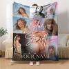Name Custom Taylor Poster Print Flannel Blanket High Quality Warm Comfortable Cover for All Seasons Perfect for Gifts Home Decor