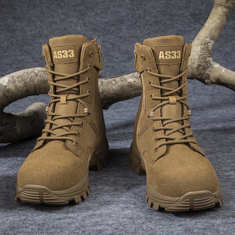 Men s Waterproof Tactical Combat Boots for Outdoor Activities and Rescue. 40 коричневый