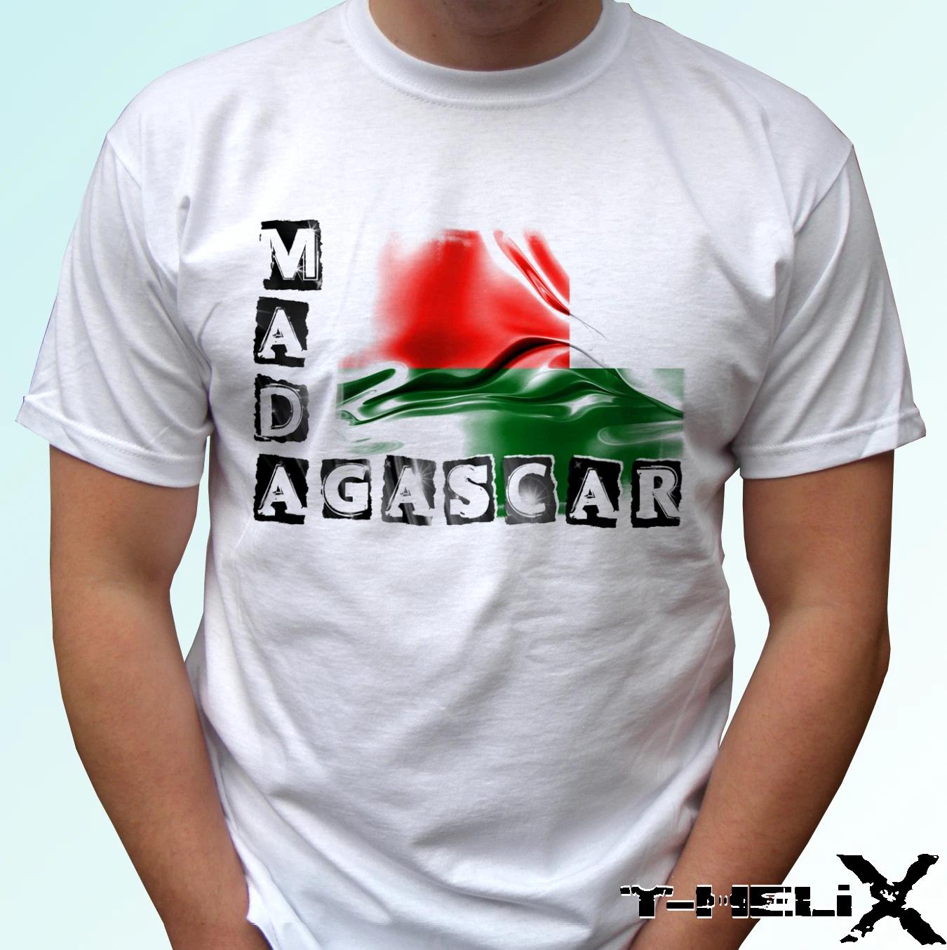 Madagascar flag design - white kids boys T-Shirt top - s s kids baby 150