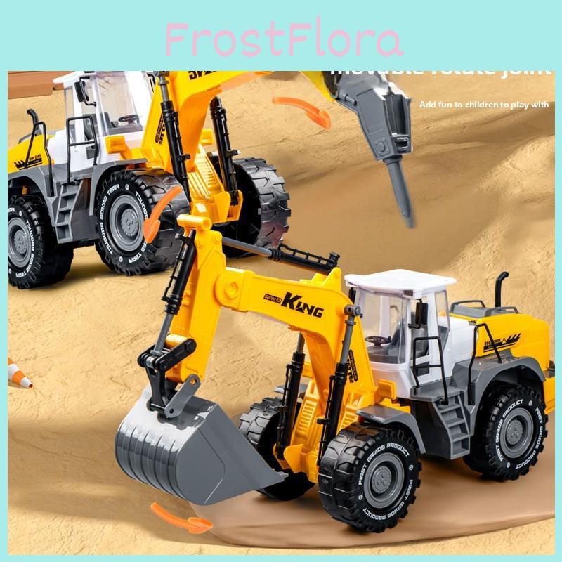 Childrens Toy Excavator With Inertia Drive Large Construction Vehicle For Kids And Parent Interaction