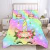 Unicorn Duvet Cover Set Comforter Bedding 3D Children'S Bedding Set 3-Piece 1 Quilt Cover King Size Halloween Christmas