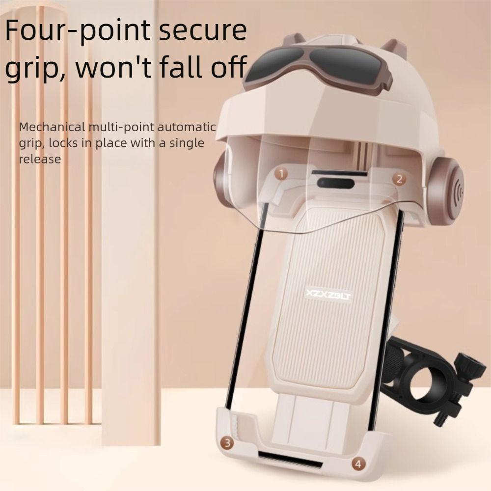 

Sunshade Motorcycle Mobile Phone Holder Electric Bicycle Phone Bracket Electric Bicycle Black-Handlebar
