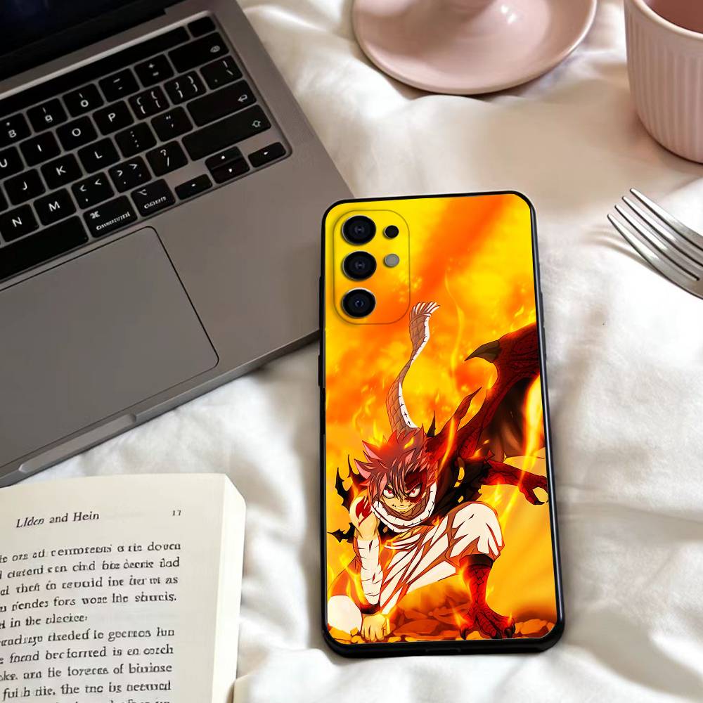 F-Fairy Comics TailS Anime Phone Case For Samsung S25,24,23,22,30,21,10,9,Ultra,Plus,Lite,FE,4,5 G Soft Black Case