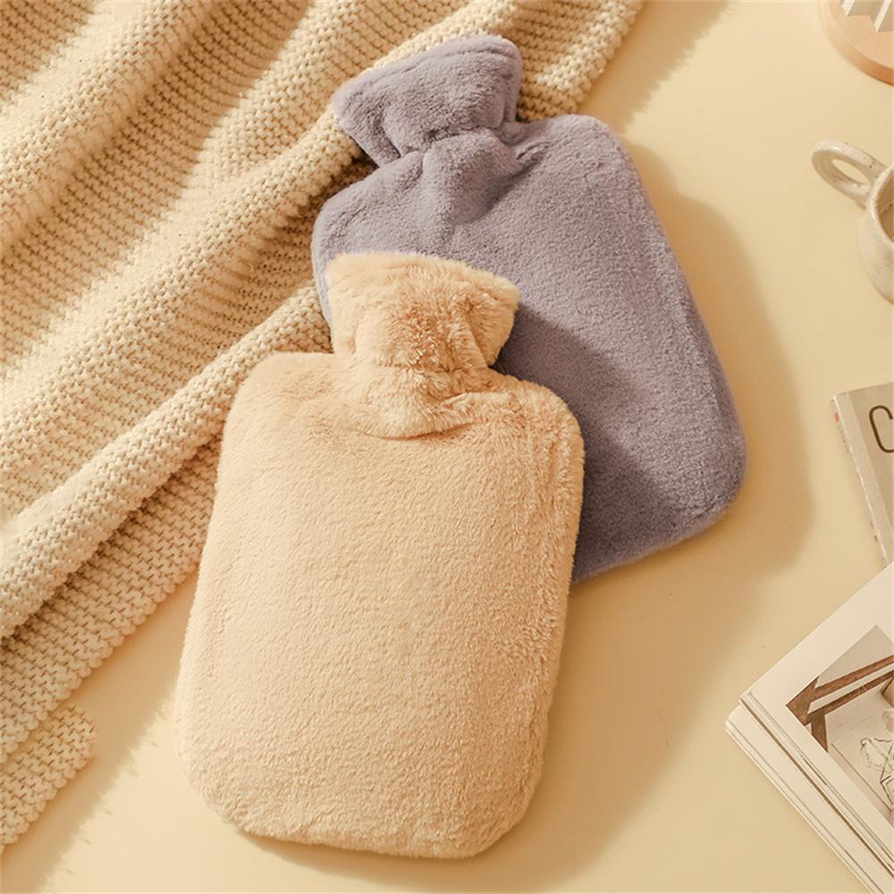 1000ml/2000ml Soft Hand warmers Hot-water Bag with Plush Cover Hot-water Bottle Protecter Hand Portable Winter Warming Products