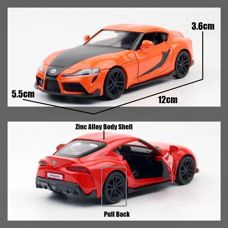 Fast & Furious JDM 2020 Toyota GR Supra Supersportwagen Simulation Diecast & Spielzeugfahrzeug RMZ city 1:36 Legierungs-Automodell-Geschenke für Kinder