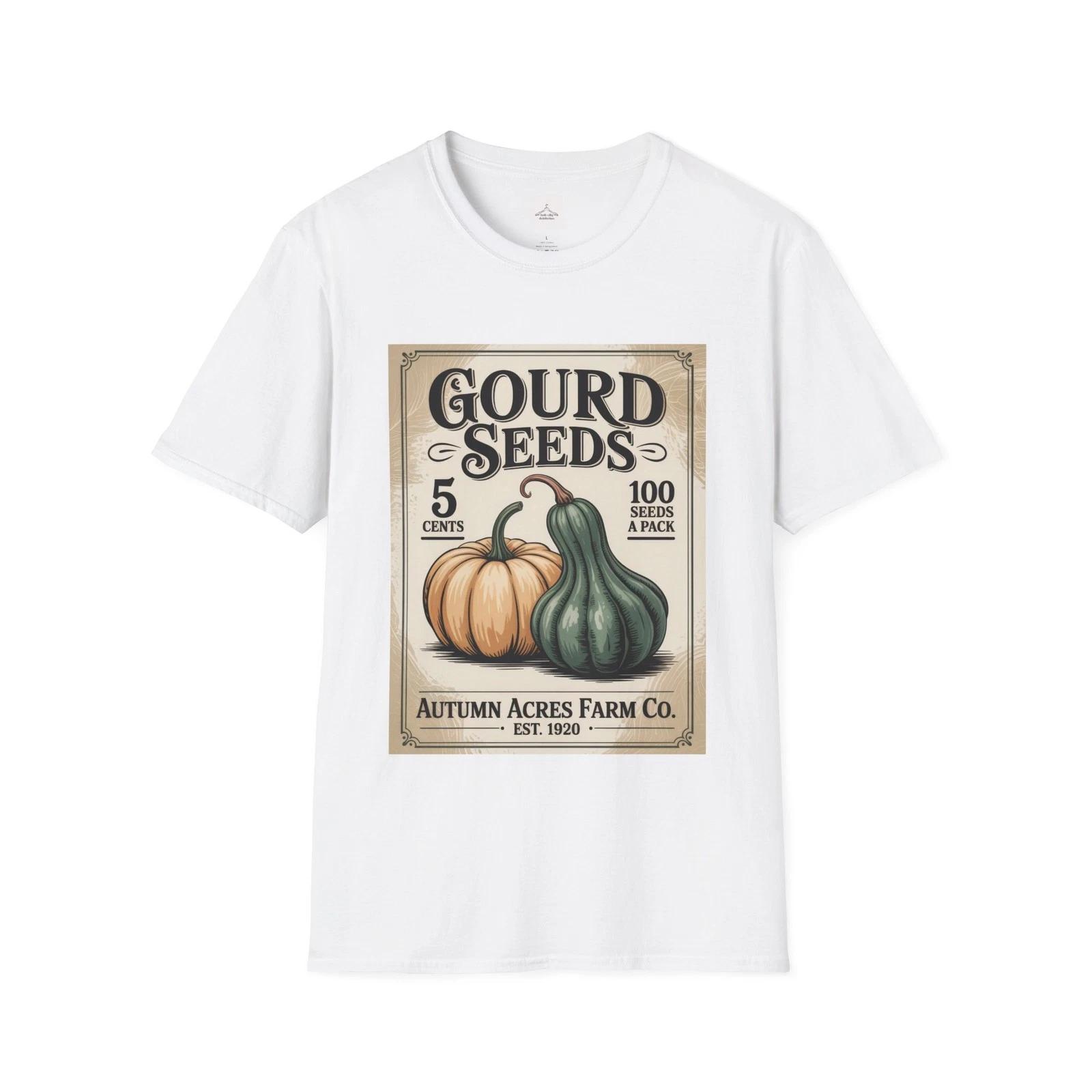 

Vintage Gourd Seeds T-Shirt, Autumn Apparel, Farmhouse Style, Gift for [...] S
