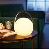 European-Style LED Table Lamp: Egg-Shaped Remote Control Bedside Night Light with USB Charging for Bedroom Ambiance