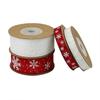Christmas Printed Ribbons Crafts Sewing Clothing Gift Bow Natural Organza Satin Ribbon Wedding Diy Trim Fabric Decor Accessories