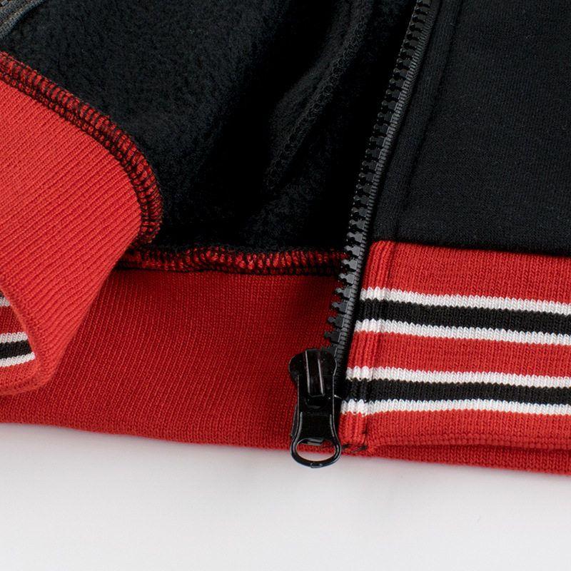 27Kids Autumn and Winter Brushed Hoody Zip-up Shirt Children's Clothing