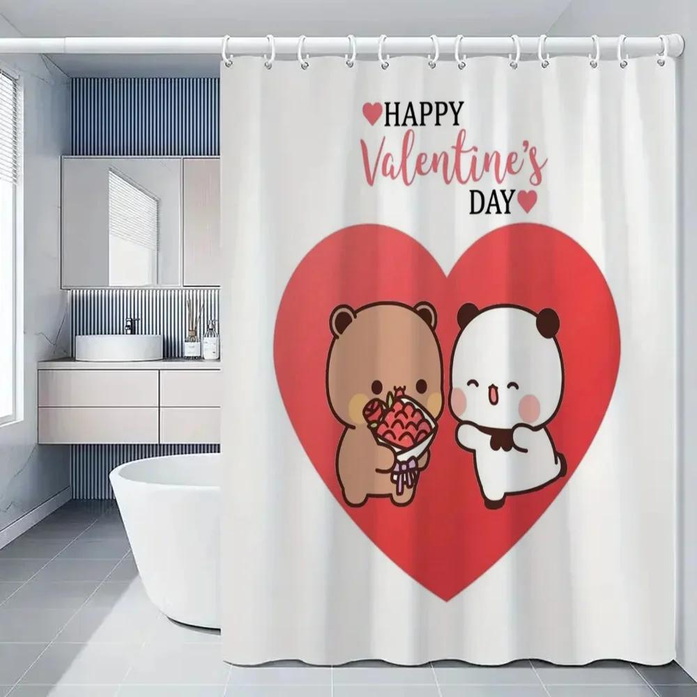 1pc BUBU DUDU Bathroom Curtains Bath Curtain Folding Partition Shower Accessories Bedrooms Luxury European Polyester Fabric