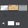 14" Laptop Screen Extender 1200P FHD 16:10 Portable Quad Monitor 1 Cable for 3 Screens Folding