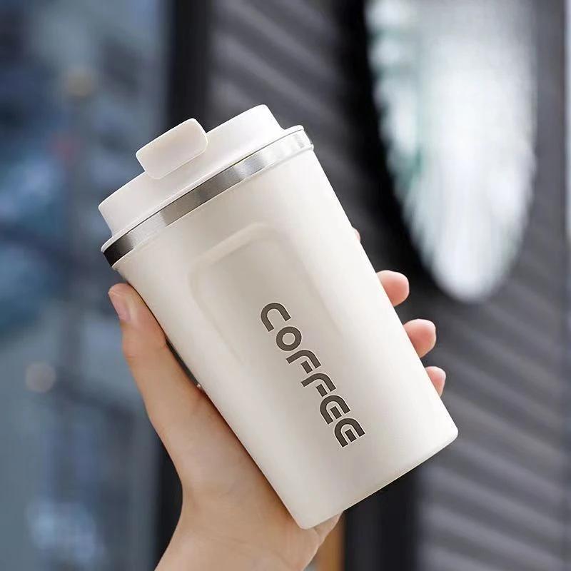 Leak_Proof Travel Thermo Cup Car Thermos Mug 380/510ML Thermo Cafe Coffee Mug for Tea Water Coffee Double Stainless Steel