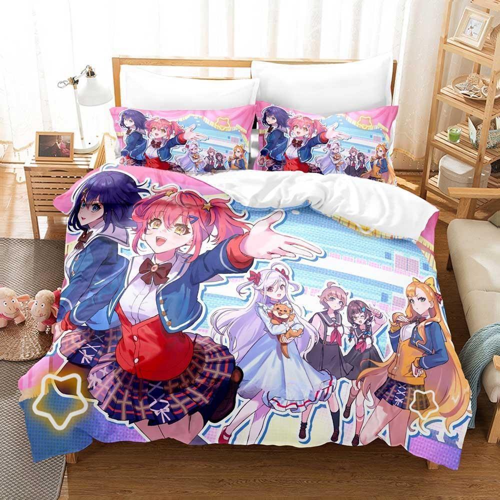 3D Print Anime Kawaii Girl World Dai Star Bedding Set Single Twin Full Queen King Size Bed Set Adult Kid Bedroom Duvetcover Sets
