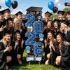 Graduation Season Yard Sign Set Hollow Board Lawn Decoration School Courtyard Outdoor Display Graduation Party Supplies Standee