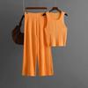 Western Style New Knitted Sling Vest Top Trousers Set Knited Top and Shorts Set