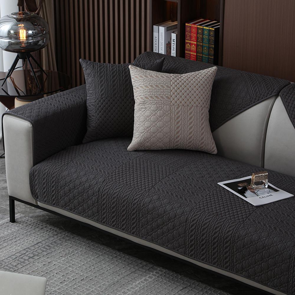 Tkaniny bawełniane Cztery pory roku Uniwersalna antypoślizgowa poduszka na sofę Nowoczesna minimalistyczna kombinacja Pokrowiec na siedzisko sofy Pokrowiec