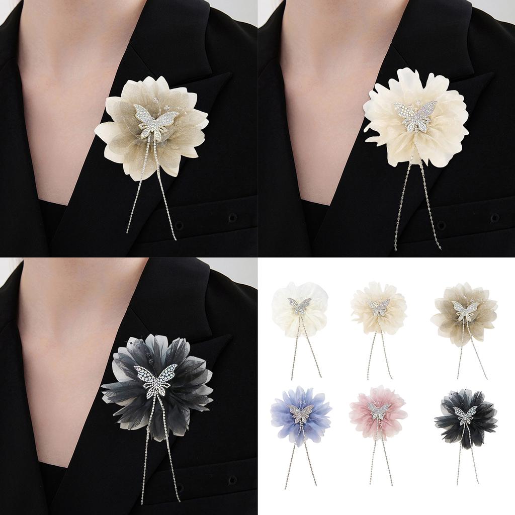 Crystal Flower Artistic Applique for Hair Clip Clothes Hat Sewing Brooch DIY Scarf Wedding Dress Decors Accessories