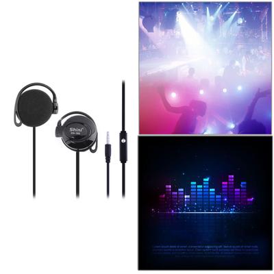 SHINI SN 360 Ear Hook Headsets 3.5mm Wired Stereo Earphone Game Sports Headphone with Mic for Phone Headset
