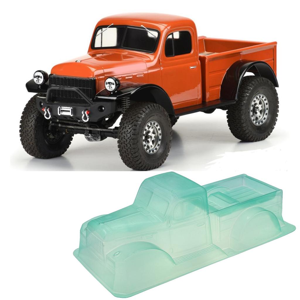 RGT RCPickup Trunk Body Shell Transparent Shell Modified Part 313mm Wheelbase for SCX10 TRAX4 1:10 RCCar Accessories