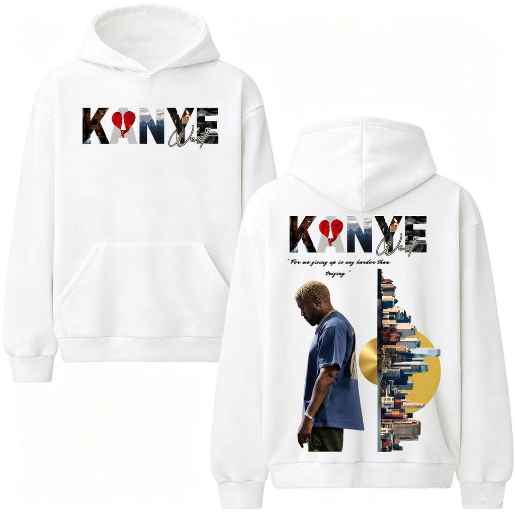Rapper Kanye West Album Sweatshirts Men Women Fashion Hip Hop Streetwear Hoodies Long Sleeve Pullovers