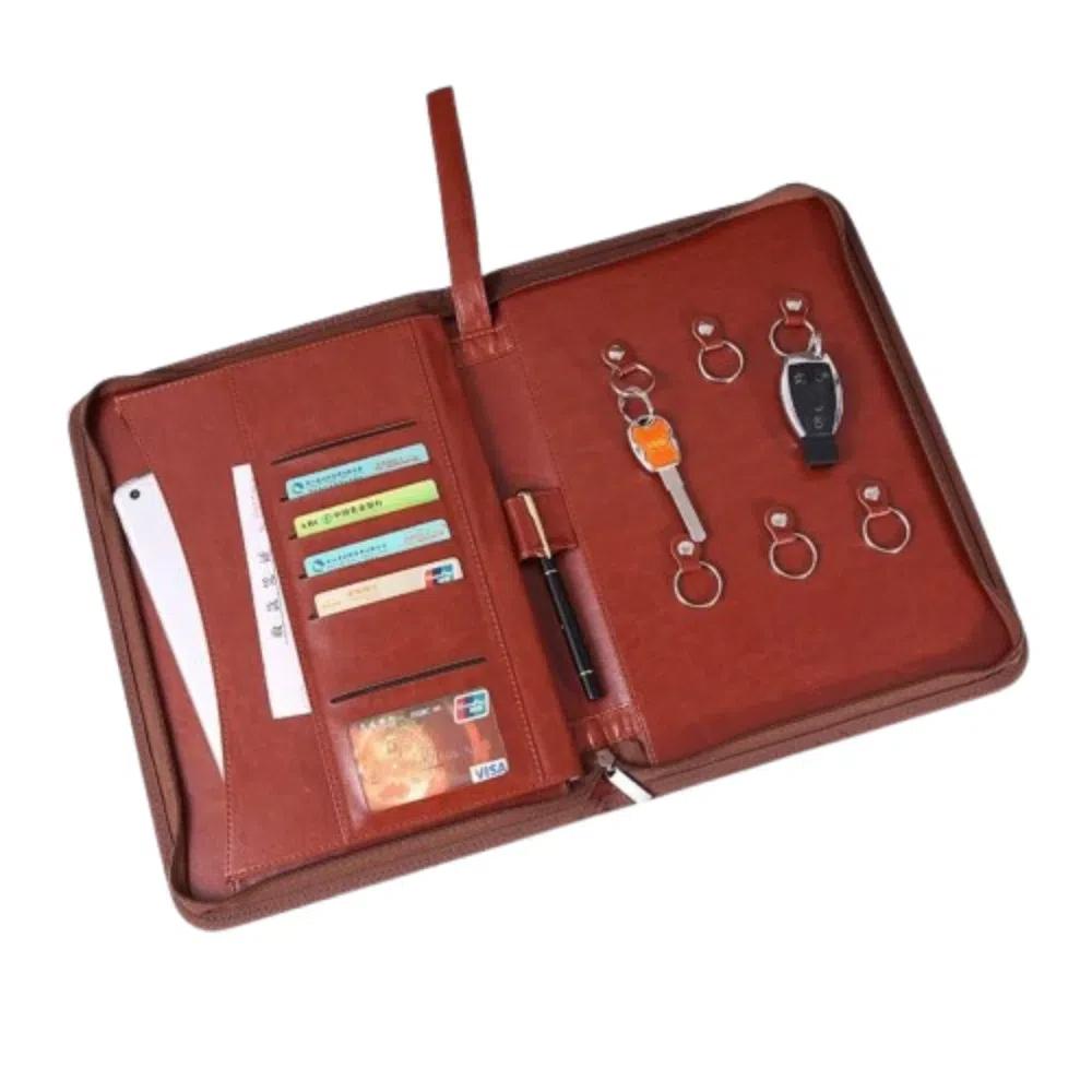 

Многофункциональная сумка для хранения ключей для бизнеса из ПУ кожи, папка для документов формата А4, для офисных и школьных принадлежностей Style 1