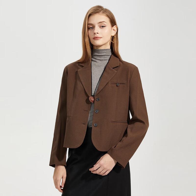 Tatu Women's Chic Versatile Long-Sleeve Short Jacket