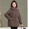 Elegant Women's Plus Size Hooded Padded Jacket