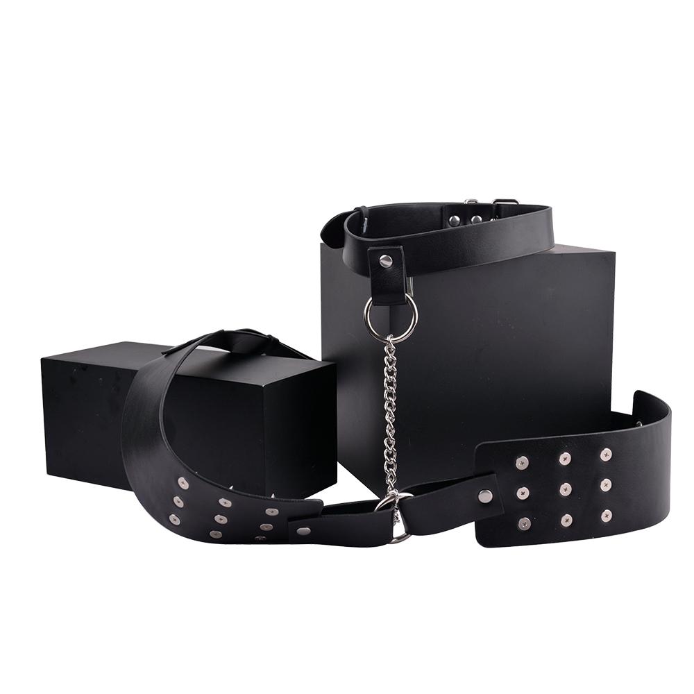Spiked Breast Binder Nipple Clamps BDSM Bra Harness Chest Straps Leather Restraint Adult Sex Toys for Women Men