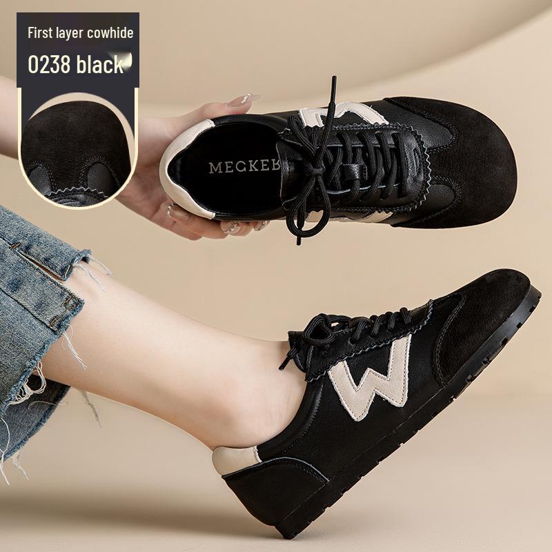 

Versatile White Leather Women s Running Shoes – Lightweight, Non-slip, Comfortable & Stylish 35 чёрный